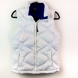 The North Face White 550 Down Puffer Vest